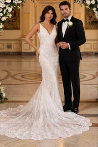 Primavera Couture 11101 Lace Bridal Gown Long Wedding Dress