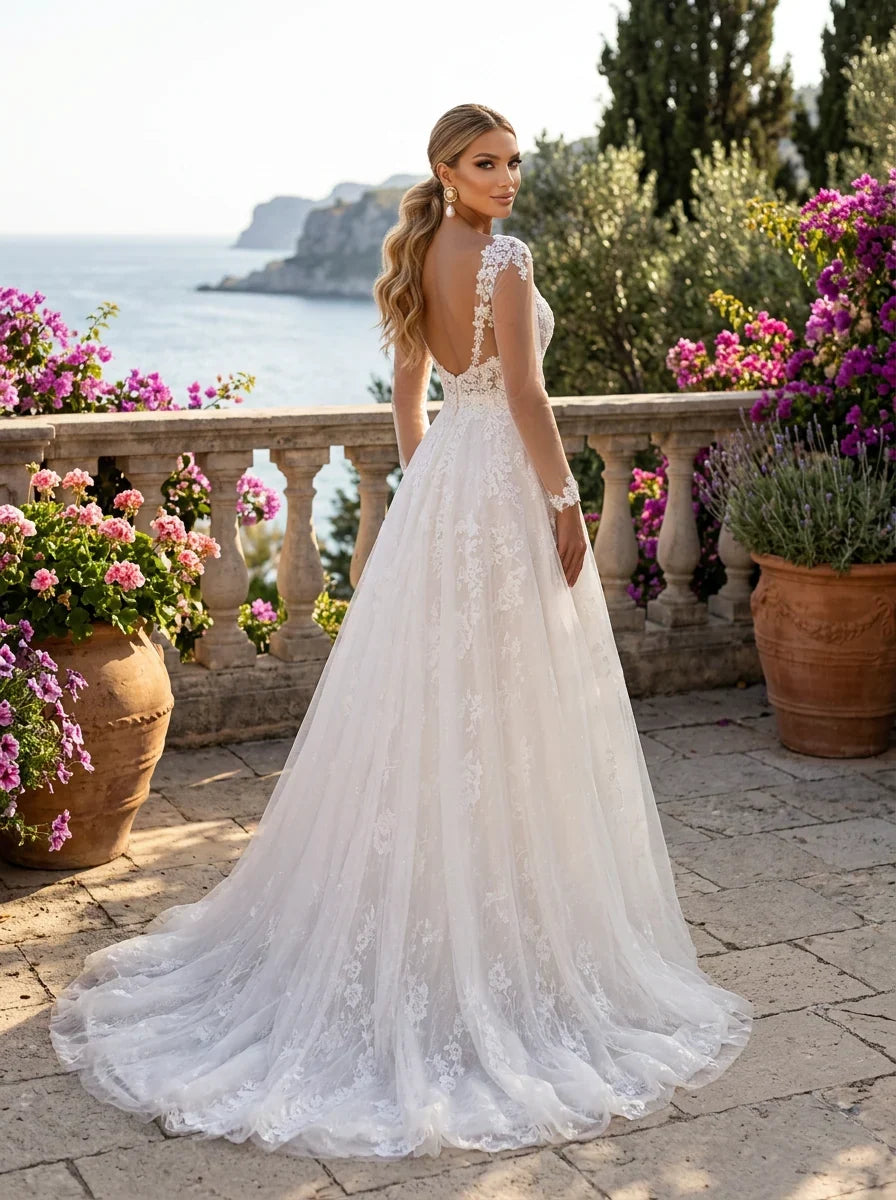Clarisse Ivory/Blush Dress