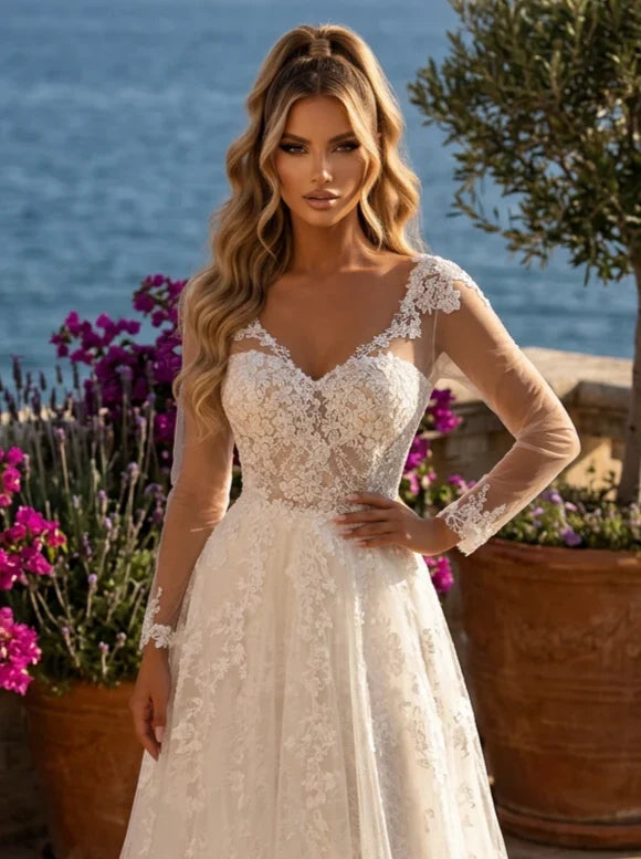 Clarisse Ivory/Blush Dress