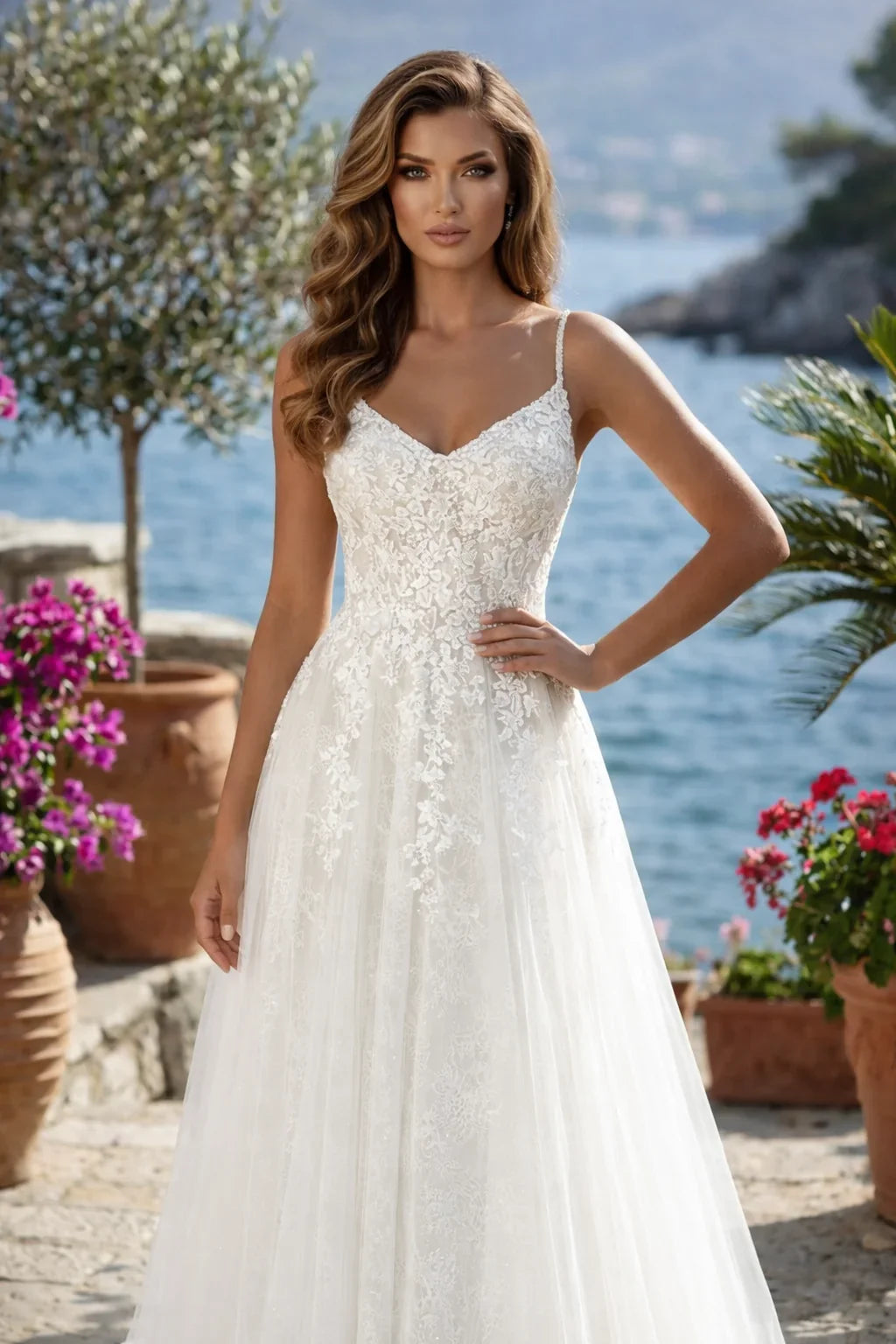 Clarisse Ivory/Blush Dress