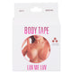 LUV ME LUV Body Tape with Nipple Covers – Black, Nude, Mocha, Clear