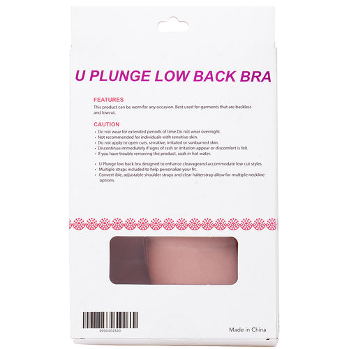 LUV ME LUV U-Plunge Low Back Bra – Nude Convertible Bra A–D