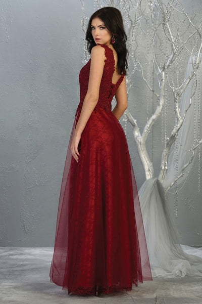 May Queen MQ1799 Special Occasion A-line Embroidered Formal Dress