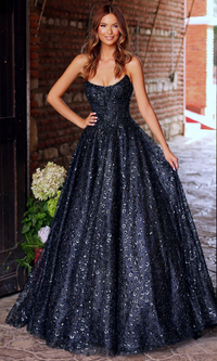 Clarisse 62326 Strapless Beaded Lace Floor-Length Lace Dress