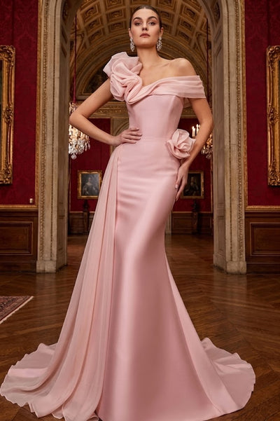 Terani Couture 242M3342 Elegant Formal Off-Shoulder Long Evening Premium Dress