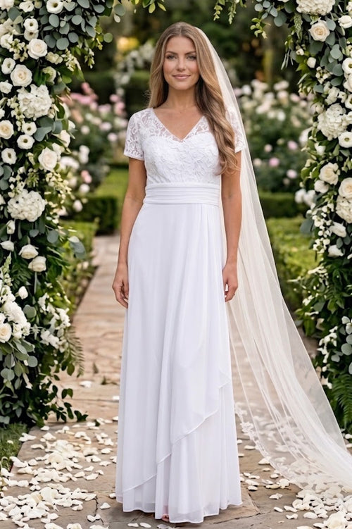 Eva USA 3486 Modest Wedding Dress Bridal Gown