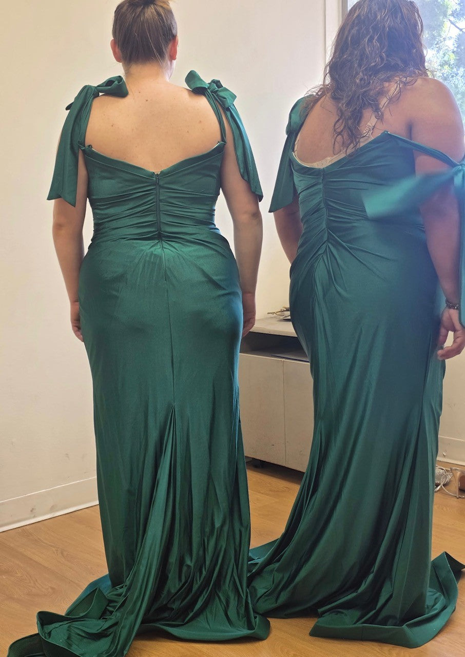 Plus Size Dress Long Simple Stretchy Evening Gown