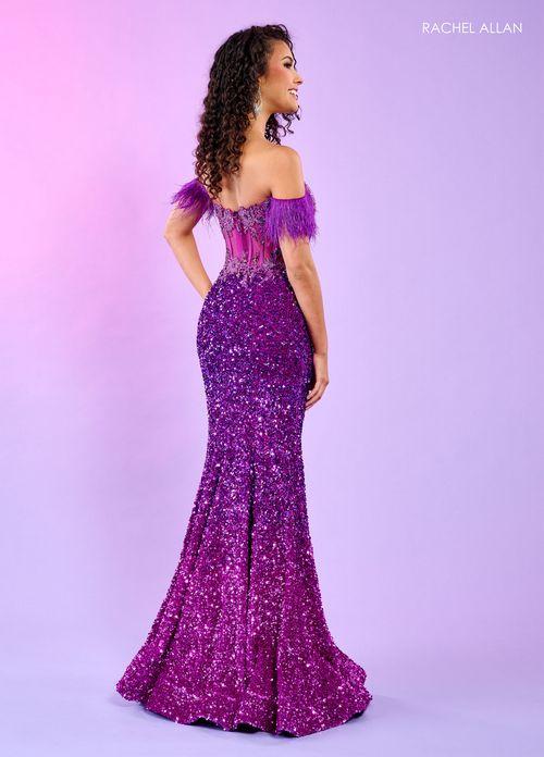 Rachel Allan EMERALD OMBRE dress