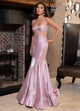 Rachel Allan 70706 Satin Fitted Cutout Gown