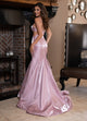 Rachel Allan 70706 Satin Fitted Cutout Gown