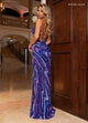 Rachel Allan 70716 Bead Print Puff Sleeve Slit Gown