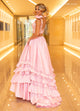 Rachel Allan 70718 Taffeta Sleeveless 2-Piece Gown