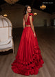 Rachel Allan 70718 Taffeta Sleeveless 2-Piece Gown