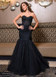 Rachel Allan 70726 Applique Strapless Mermaid Dress