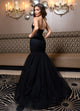 Rachel Allan 70726 Applique Strapless Mermaid Dress