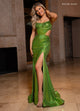 Rachel Allan 70732 Hologram Sequin Sleeveless Gown