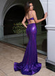 Rachel Allan 70732 Hologram Sequin Sleeveless Gown