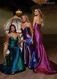 Rachel Allan 70743 Metallic Strapless Mermaid Dress