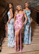Rachel Allan 70752 Beaded Sleeveless Slit Gown