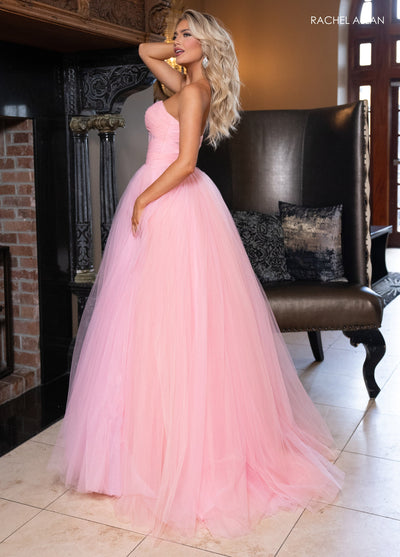 Rachel Allan 70761 Tulle Strapless A-line Gown