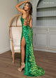 Rachel Allan 70770 Beaded Sleeveless Slit Gown