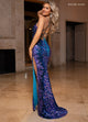 Rachel Allan 70770 Beaded Sleeveless Slit Gown