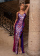 Rachel Allan 70770 Beaded Sleeveless Slit Gown