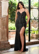 Rachel Allan 70780 Beaded Sleeveless Slit Gown