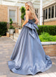 Rachel Allan 70781 Shiny Satin Strapless A-line Gown