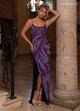 Rachel Allan 70789 Beaded Sleeveless Slit Gown