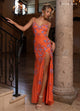Rachel Allan 70842 Beaded Sweetheart Slit Gown