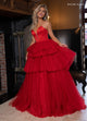 Rachel Allan 70876 Strapless Tiered Ball Gown