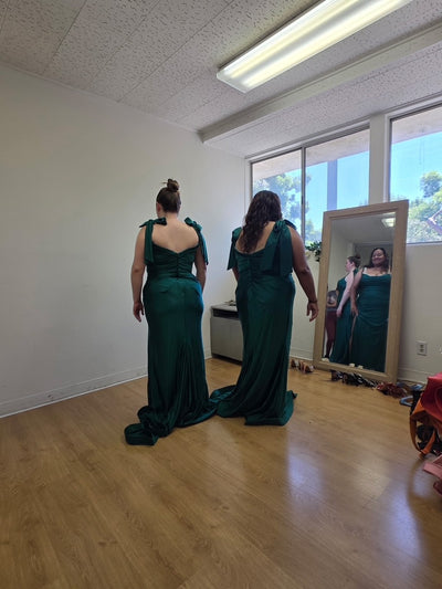 Plus Size Dress Long Simple Stretchy Evening Gown