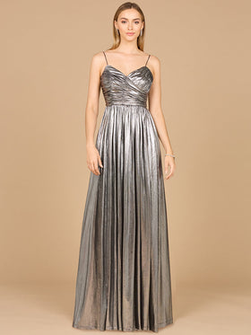 Lara 8120 High Slit Metallic Jersey Wedding guest Dress