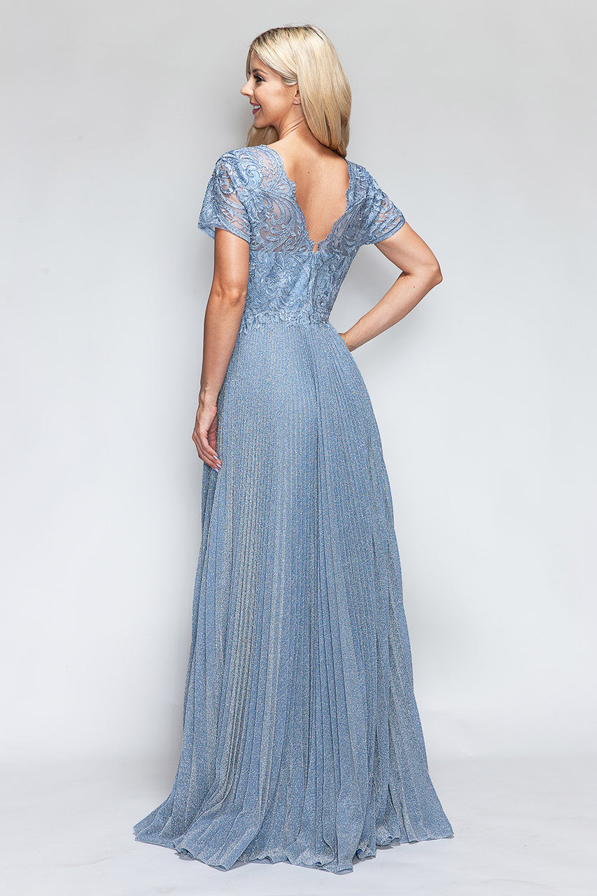 Lenovia 8139 Short Sleeve Mother Of The Bride Gown-New Collection
