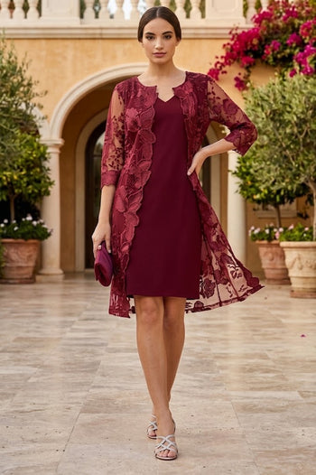 Eva USA Burgundy Mother of the Bride Dress