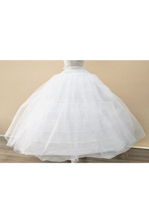 9 Hoop Petticoat For Quinceanera Dresses And Ball Gown - White - Accessories