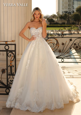 Clarisse 900310 Lace Corset Bridal Ball Gown with Jacket Detail