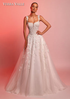Clarisse 900357 Sweetheart Floral Lace Corset Bridal Ball Gown