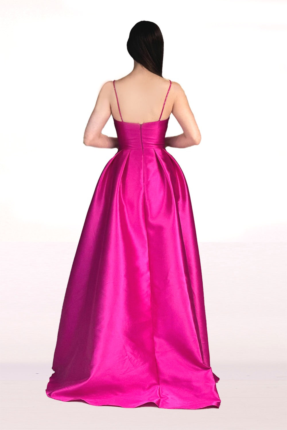 Abby Paris 90267 Taffeta Sleeveless Beaded A-Line Gown