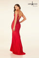Abby Paris 90305 Beaded Sleeveless Slit Evening Gown