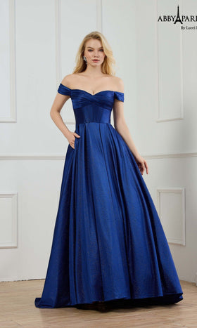 Abby Paris 90373 A-Line Corset Sweetheart Formal Dress