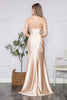 Poly USA 9358 One Shoulder Fitted Sequin Embroidery Beaded Long Dress