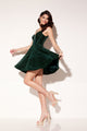 Abby Paris 94145 Sequin Velvet Short Corset A-line Dress