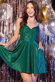 Abby Paris 94171 Short Sleeveless A-line Dress