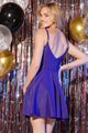 Abby Paris 94171 Short Sleeveless A-line Dress
