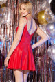 Abby Paris 94171 Short Sleeveless A-line Dress