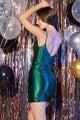 Abby Paris 94192 Fitted Short V-Neck Corset Dress