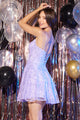 Abby Paris 94194 Embroidered Short Tulle Corset Dress by Lucci Lu