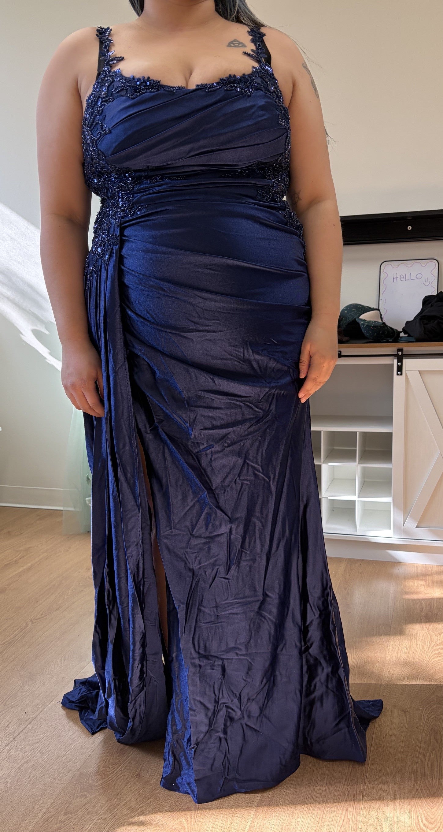 Prom Dress Square Neck Sleeveless Gala Gown By May Queen MQ2145